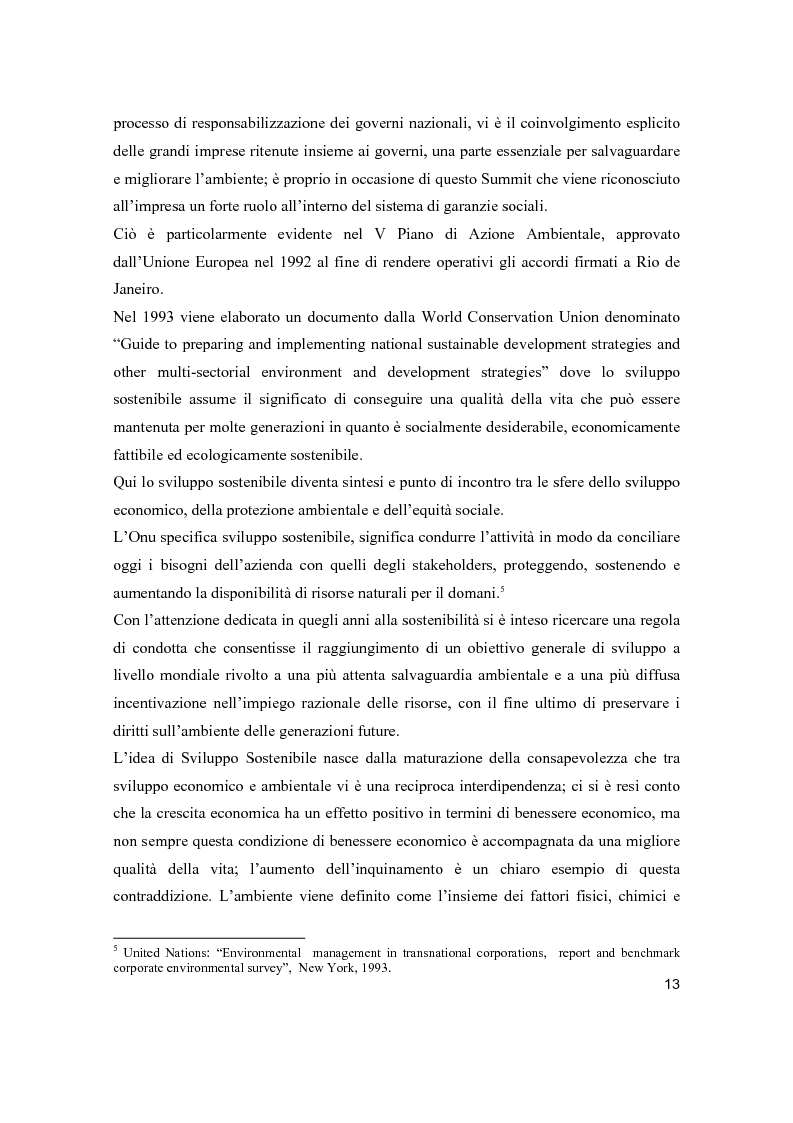 Anteprima della tesi: Lo sviluppo sostenibile nell’esperienza aziendale di Sanpellegrino, Pagina 8
