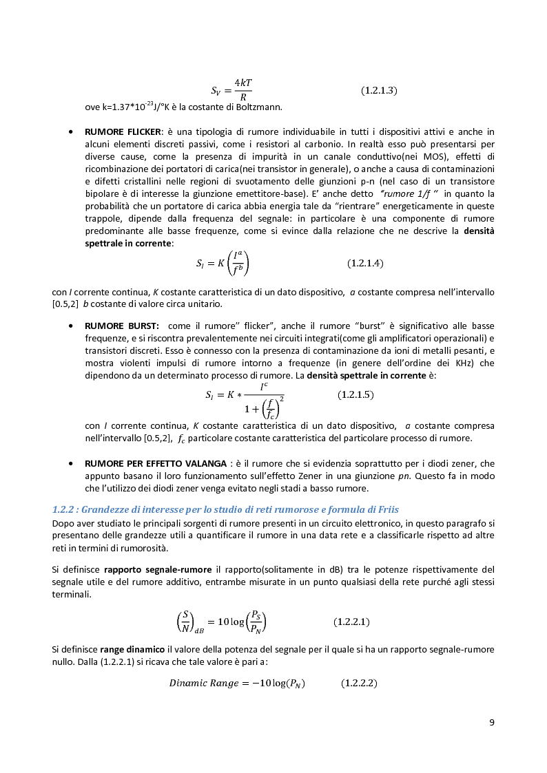Anteprima della tesi: Analisi e progetto di un cascode Low Noise Amplifier ad 1GHz, Pagina 5