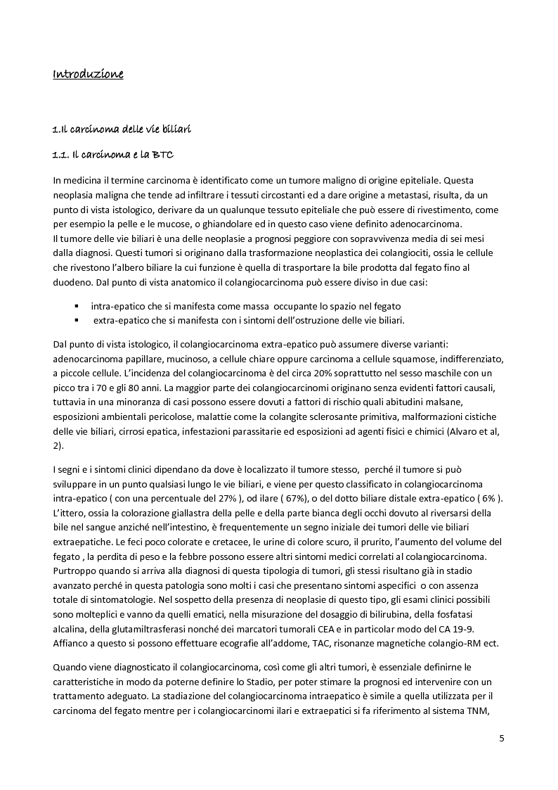 Anteprima della tesi: I polimorfismi del Cancro delle vie Biliari, Pagina 3
