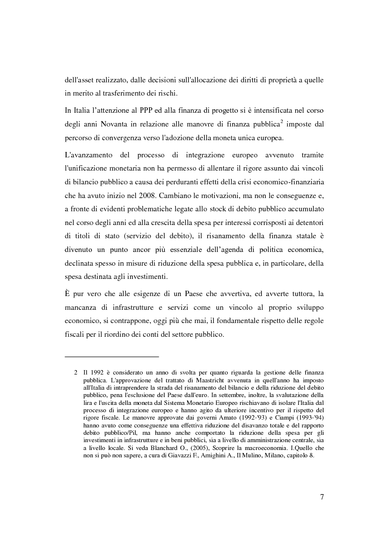 Anteprima della tesi: Il Partenariato Pubblico Privato in Italia: esiti, tendenze e prospettive, Pagina 3