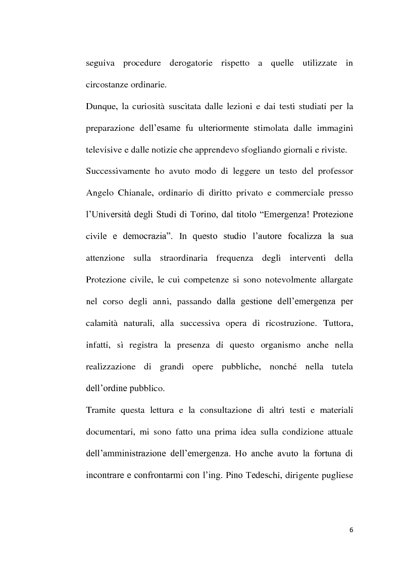 Anteprima della tesi: L'emergenza come deroga all'evidenza pubblica, Pagina 3