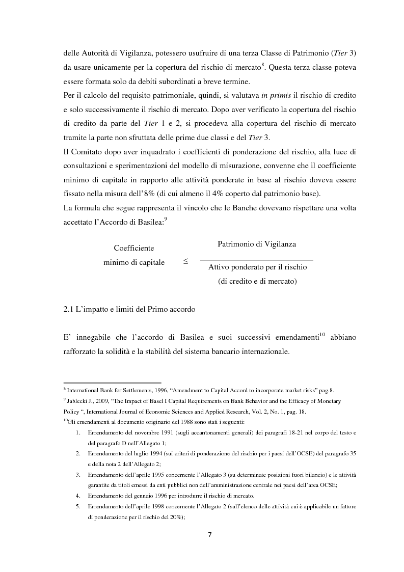 Anteprima della tesi: La Regolamentazione di Basilea III e gli effetti sulle Piccole e Medie imprese, Pagina 11