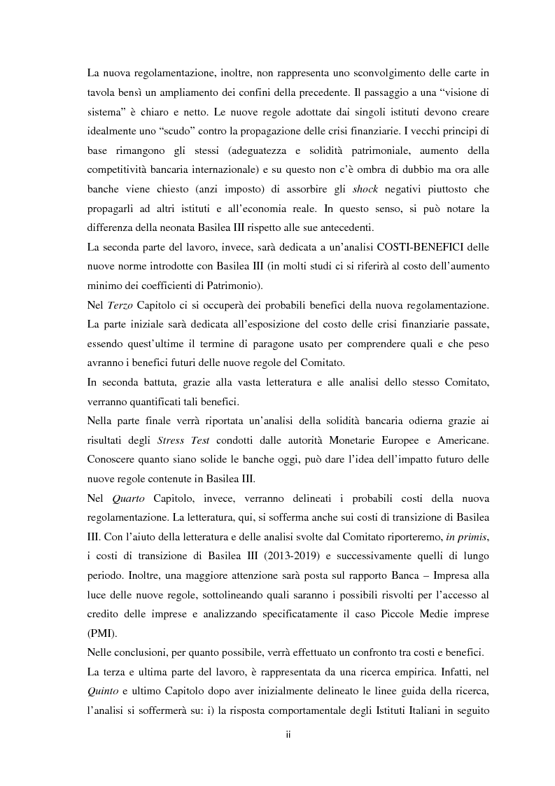 Anteprima della tesi: La Regolamentazione di Basilea III e gli effetti sulle Piccole e Medie imprese, Pagina 3
