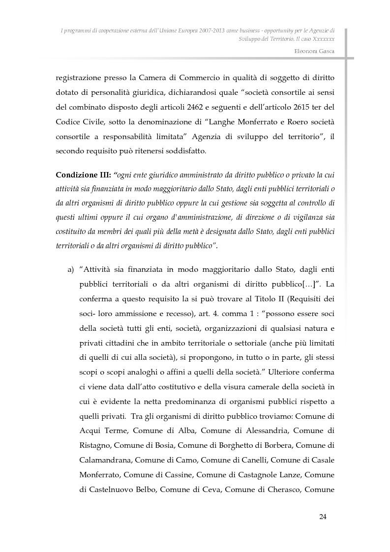 Estratto dalla tesi: I programmi di cooperazione esterna dell’Unione Europea 2007-2013 come business - opportunity per le Agenzie di Sviluppo del Territorio.