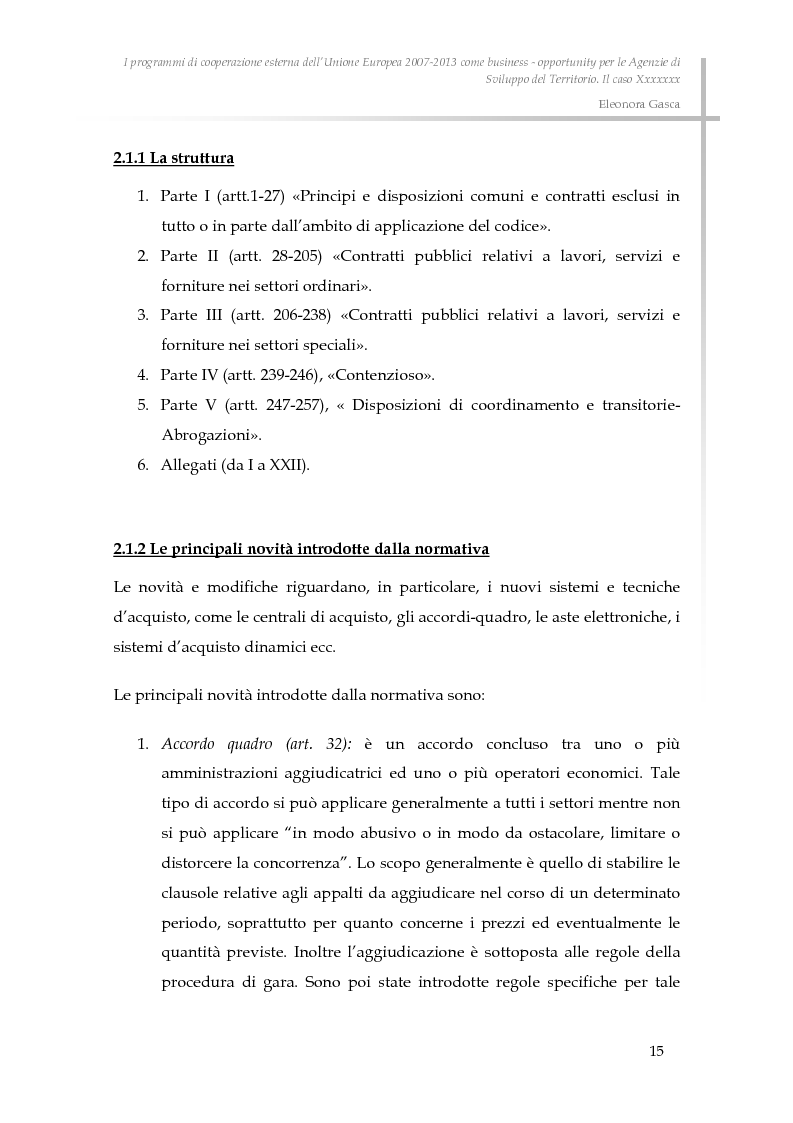 Anteprima della tesi: I programmi di cooperazione esterna dell’Unione Europea 2007-2013 come business - opportunity per le Agenzie di Sviluppo del Territorio., Pagina 7