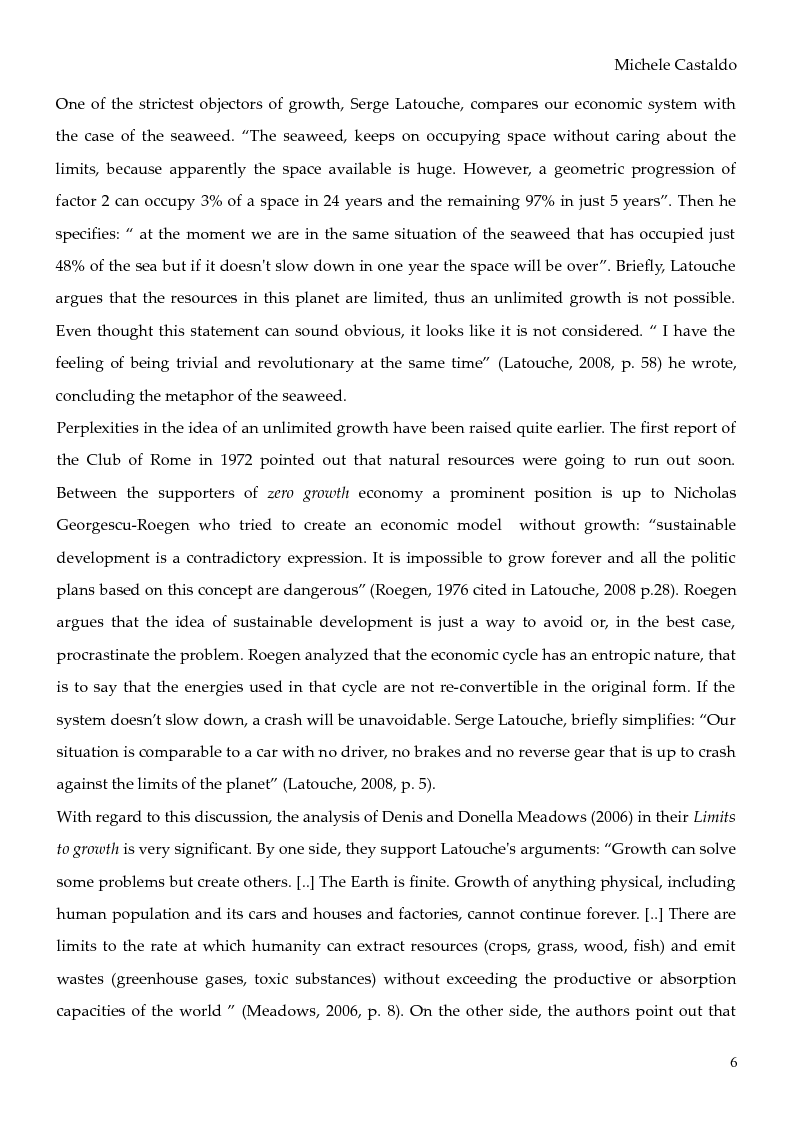 Anteprima della tesi: Economy of Degrowth: Theories and Perspectives, Pagina 4