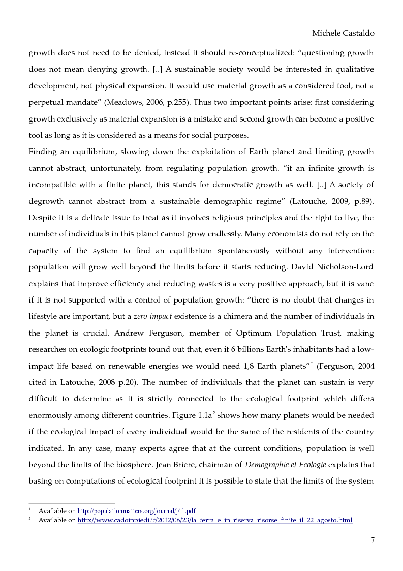 Anteprima della tesi: Economy of Degrowth: Theories and Perspectives, Pagina 5