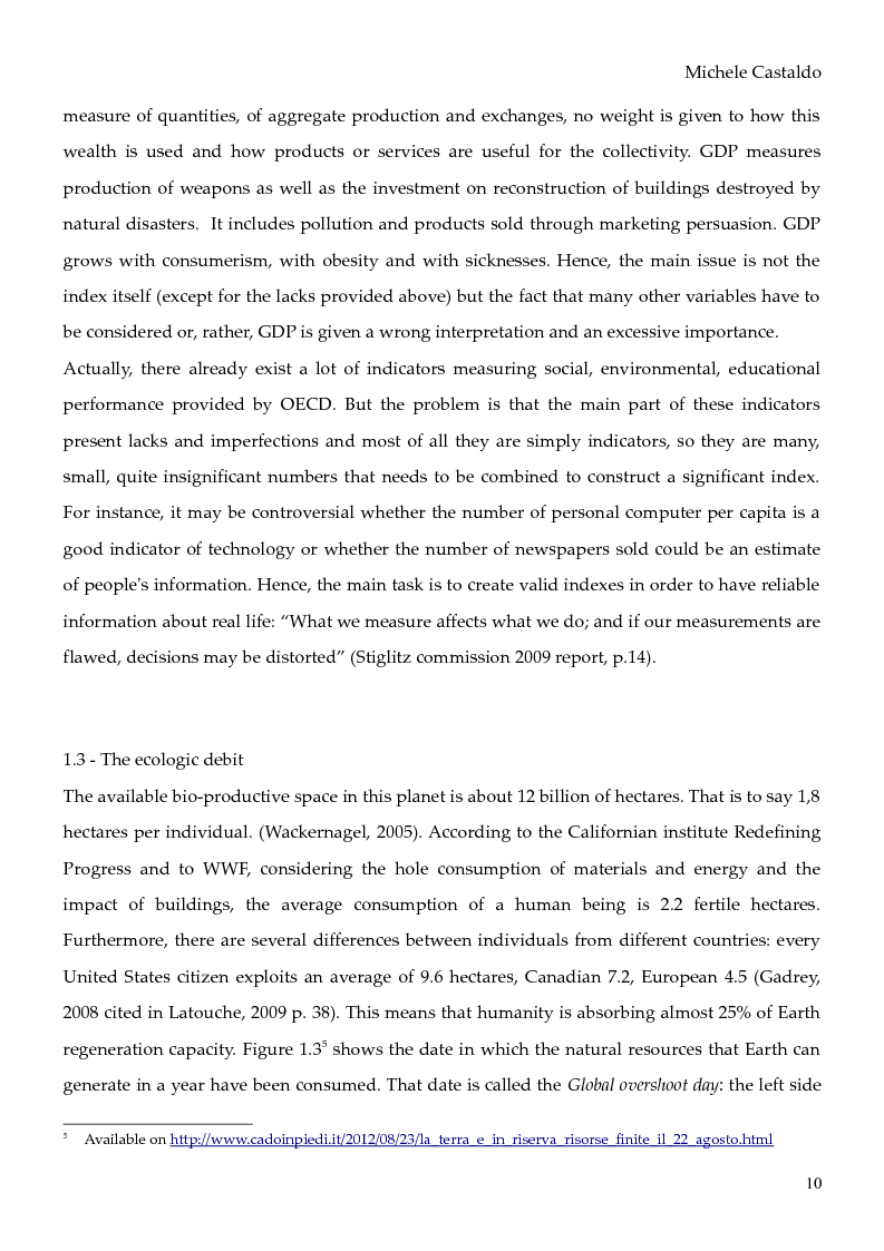 Anteprima della tesi: Economy of Degrowth: Theories and Perspectives, Pagina 8