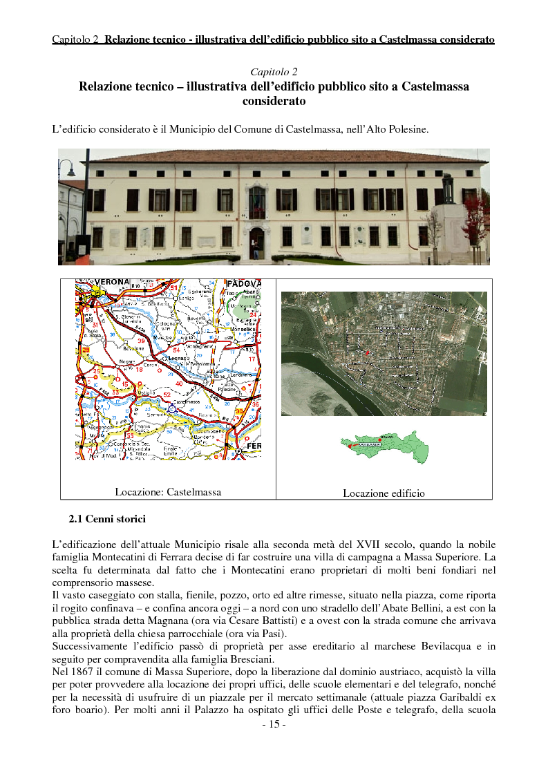 Anteprima della tesi: Efficienza Energetica degli edifici storici - Riqualificazione Della sede municipale di Castelmassa, Pagina 10