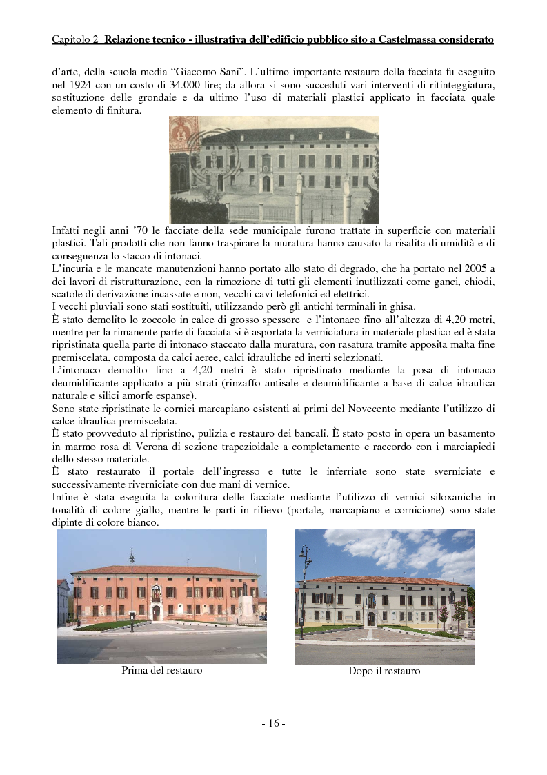 Anteprima della tesi: Efficienza Energetica degli edifici storici - Riqualificazione Della sede municipale di Castelmassa, Pagina 11
