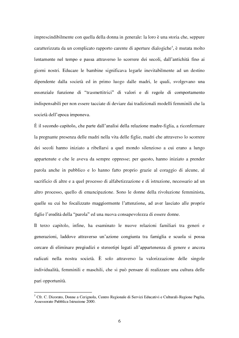 Anteprima della tesi: ''Educate al Silenzio''. Sguardo storico-pedagogico sull'educazione delle bambine per la promozione di una cultura delle pari opportunità, Pagina 4
