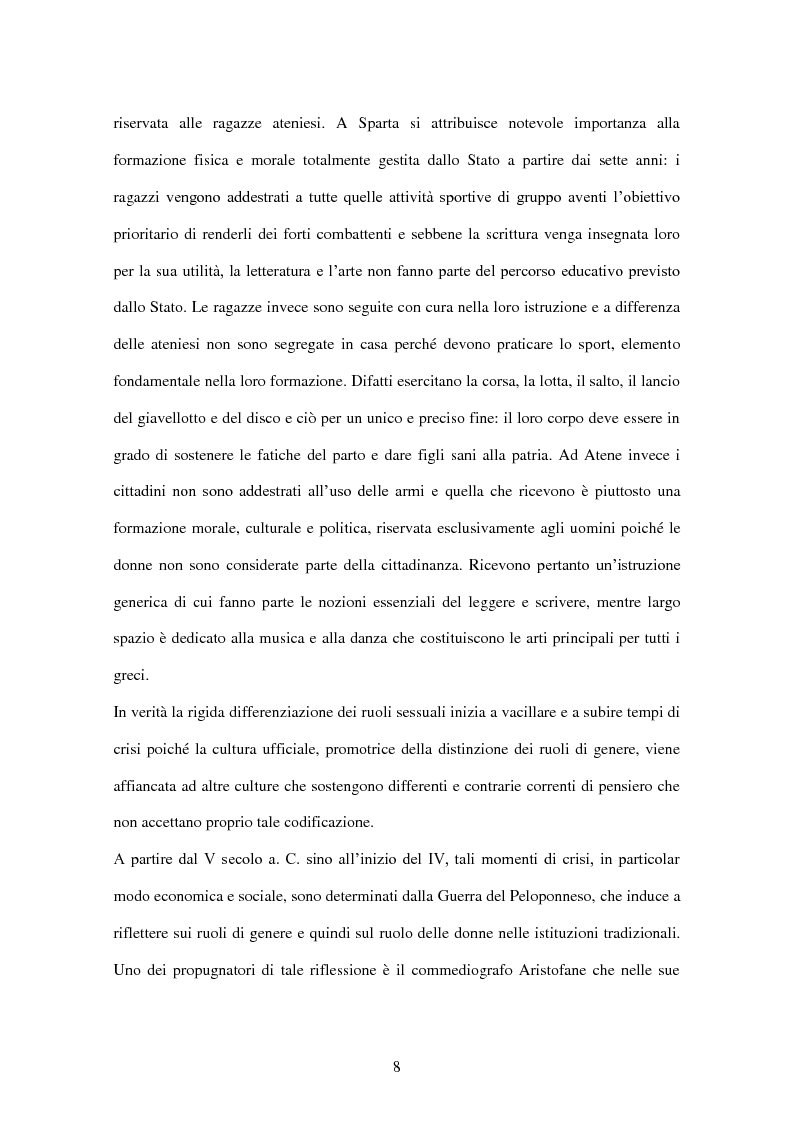 Anteprima della tesi: ''Educate al Silenzio''. Sguardo storico-pedagogico sull'educazione delle bambine per la promozione di una cultura delle pari opportunità, Pagina 6