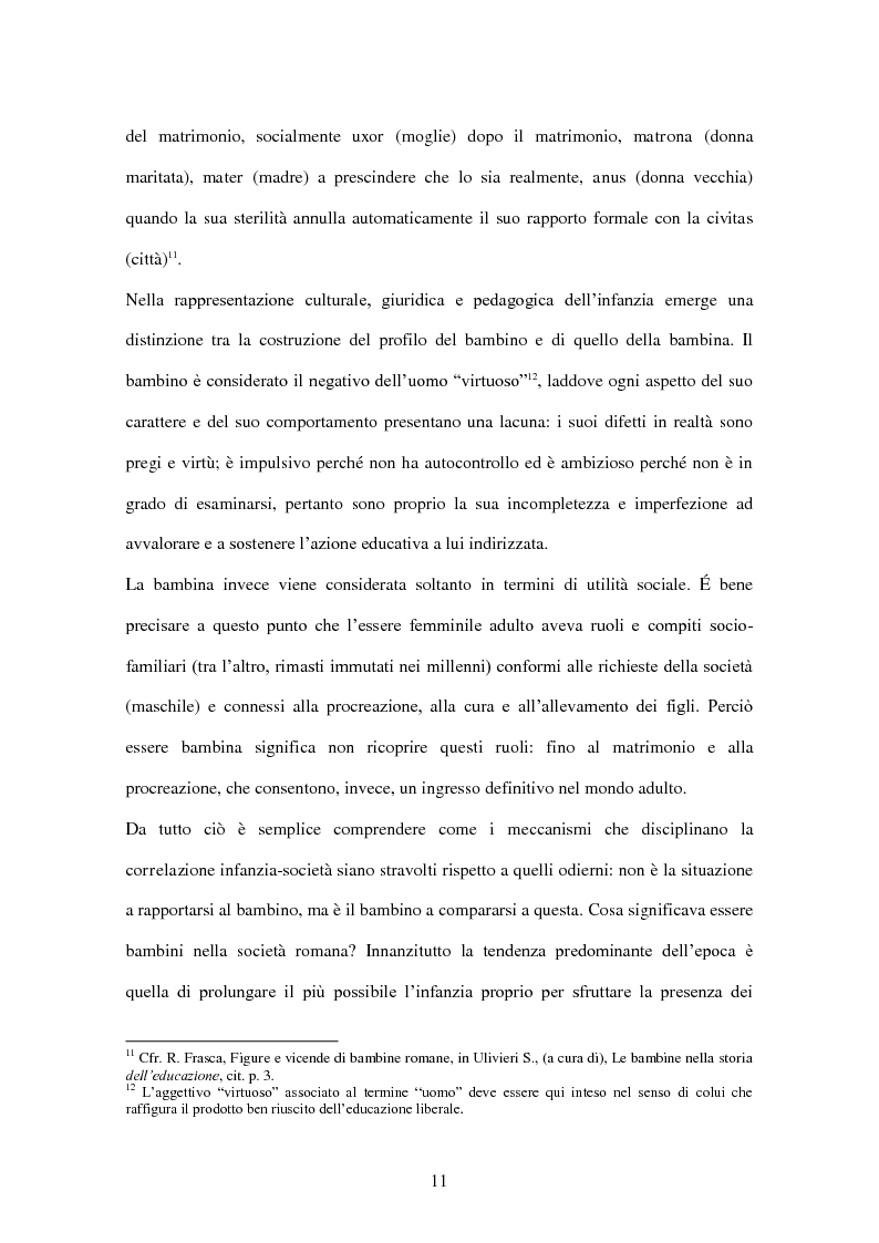 Anteprima della tesi: ''Educate al Silenzio''. Sguardo storico-pedagogico sull'educazione delle bambine per la promozione di una cultura delle pari opportunità, Pagina 9
