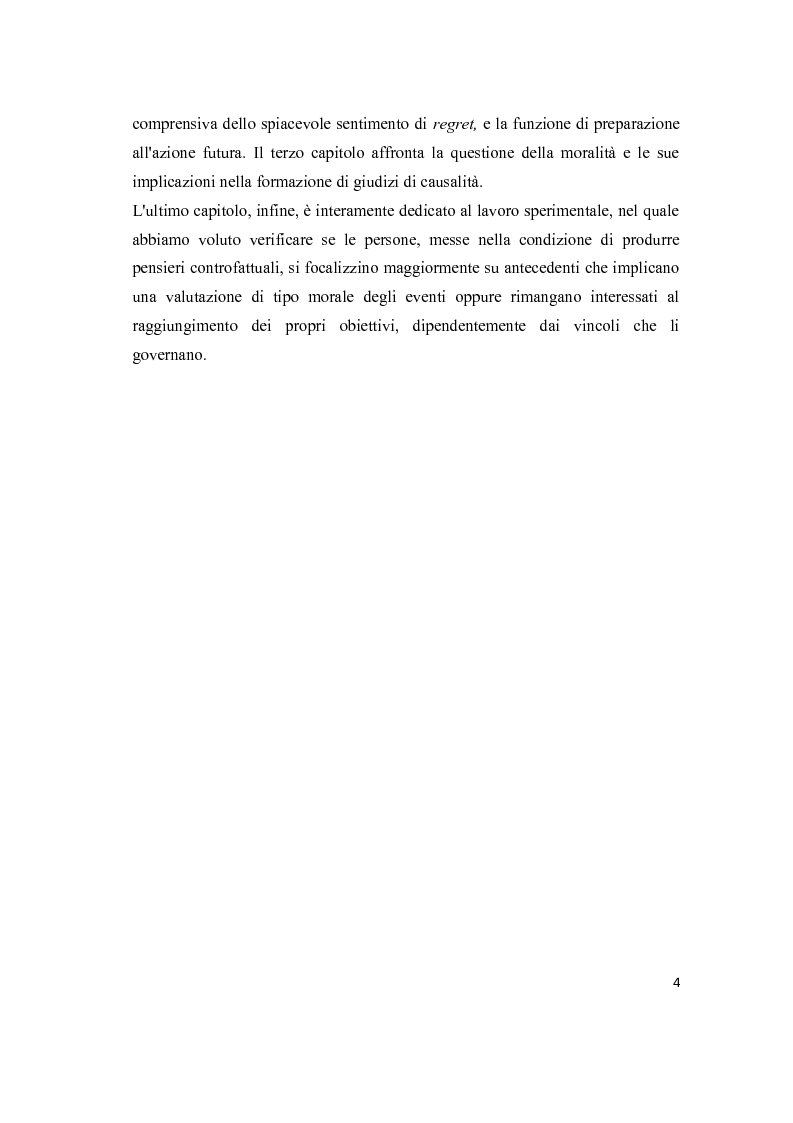 Anteprima della tesi: Il pensiero controfattuale: come controllabilità e moralità influenzano la creazione di alternative alla realtà, Pagina 3
