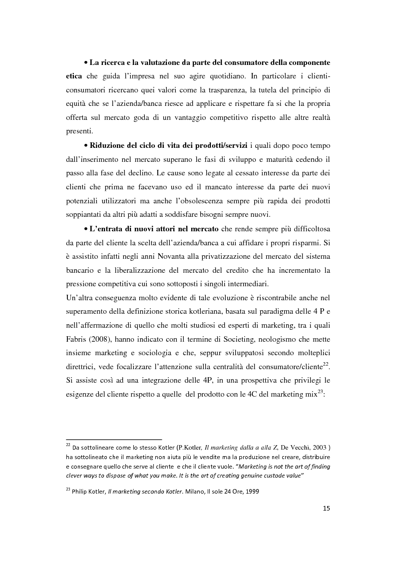 Anteprima della tesi: Le Nuove Strategie di Marketing e Comunicazione nel settore Bancario, Pagina 11