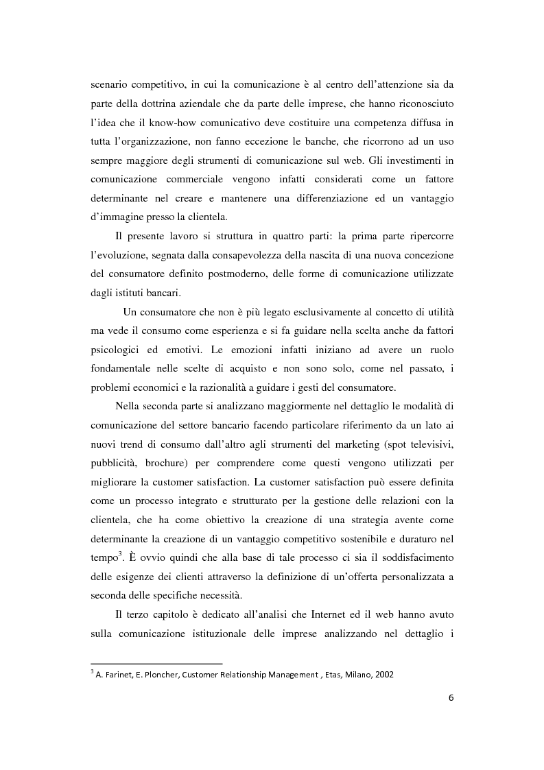 Anteprima della tesi: Le Nuove Strategie di Marketing e Comunicazione nel settore Bancario, Pagina 3