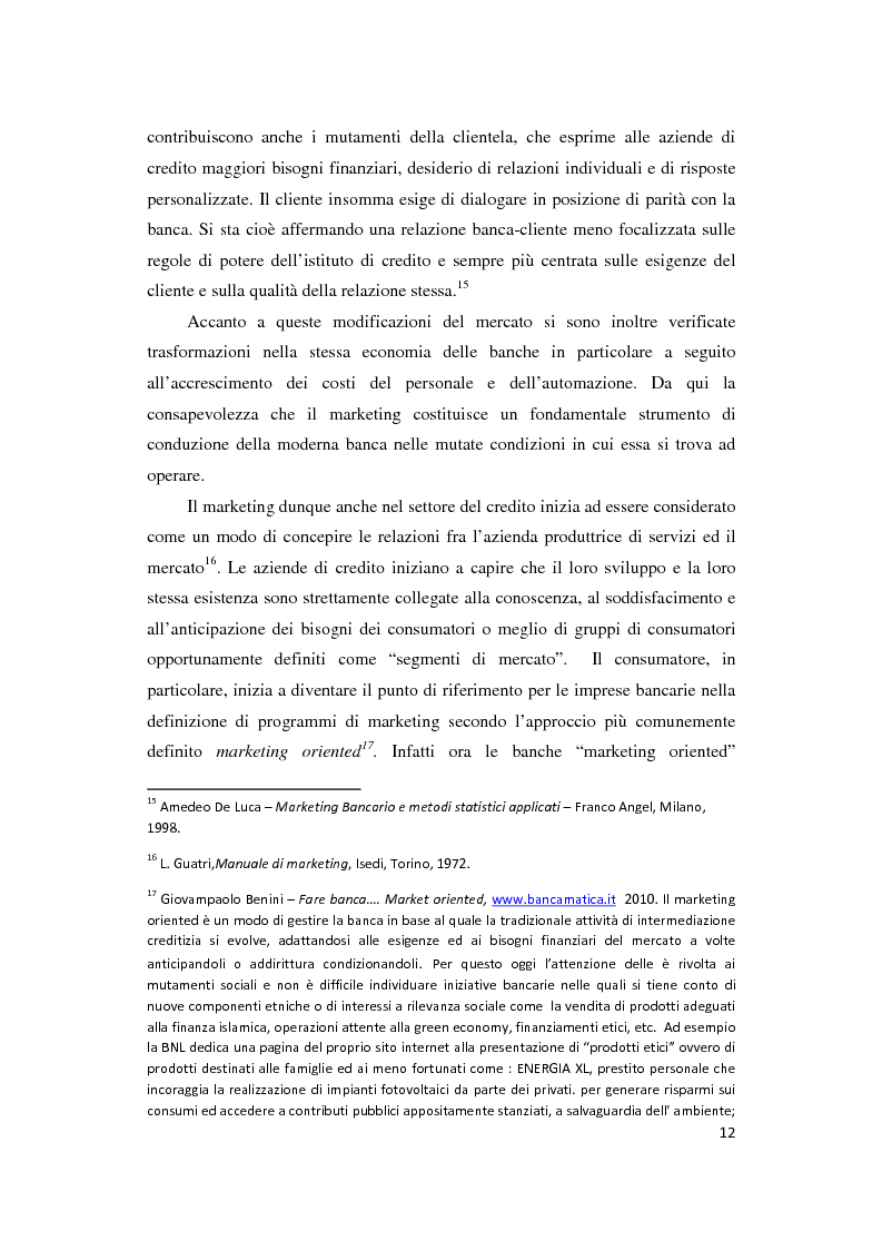 Anteprima della tesi: Le Nuove Strategie di Marketing e Comunicazione nel settore Bancario, Pagina 8