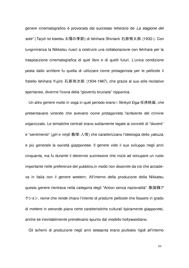 Anteprima della tesi: Il cinema di Suzuki Seijun, Pagina 6
