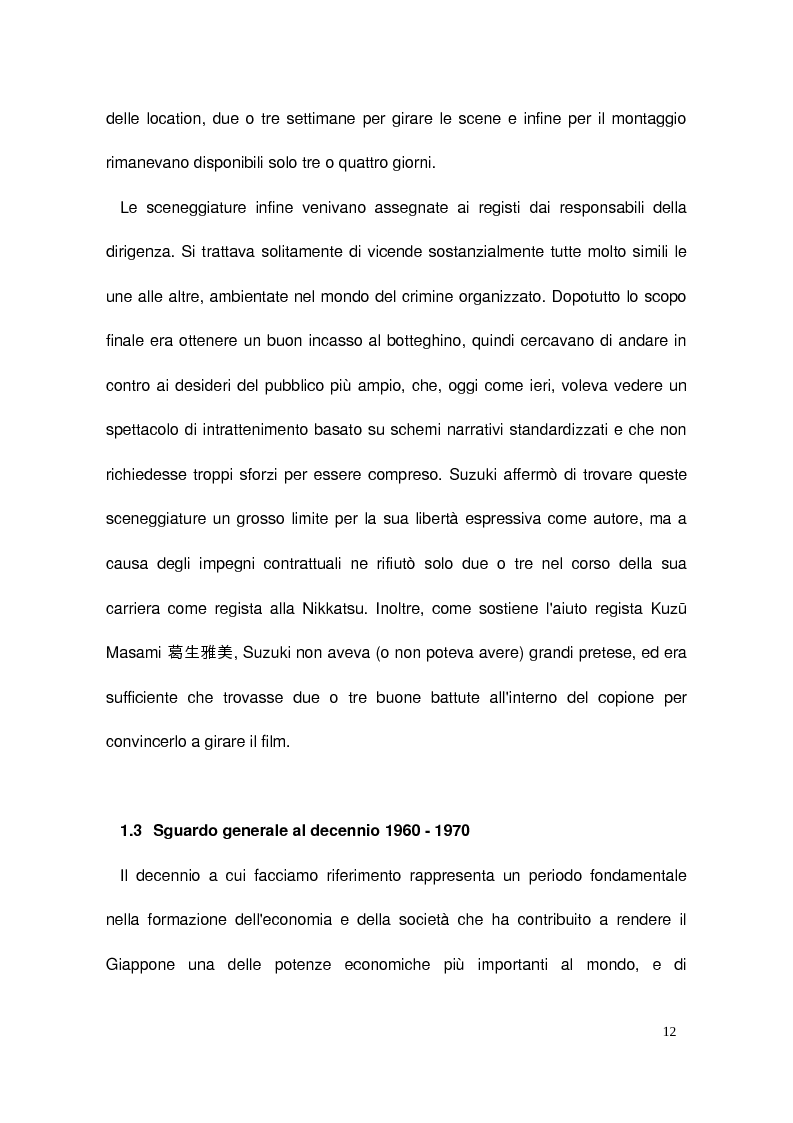 Anteprima della tesi: Il cinema di Suzuki Seijun, Pagina 8
