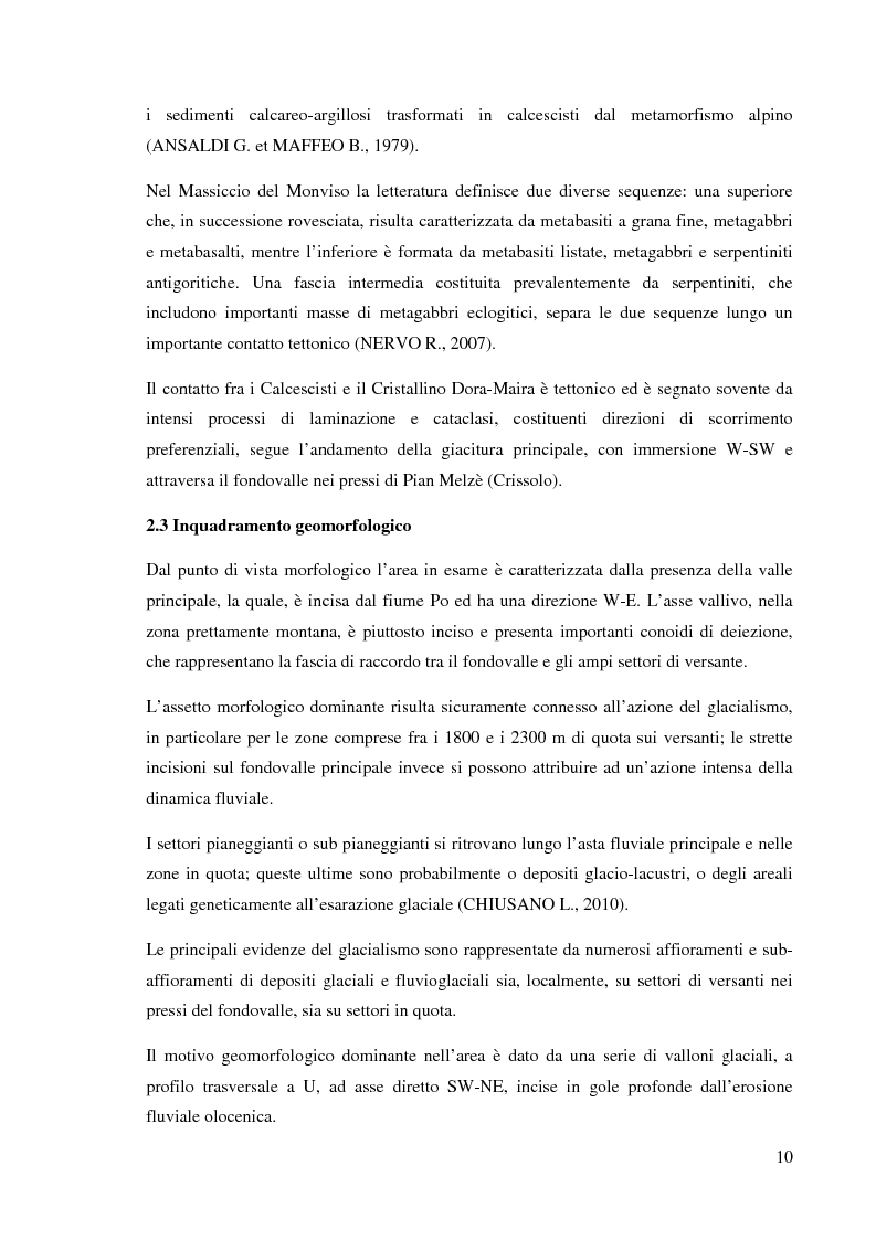 Anteprima della tesi: Caratterizzazione climatica e analisi del fenomeno valanghivo in Alta Valle Po attraverso la realizzazione della Carta di Localizzazione Probabile delle Valanghe, Pagina 11