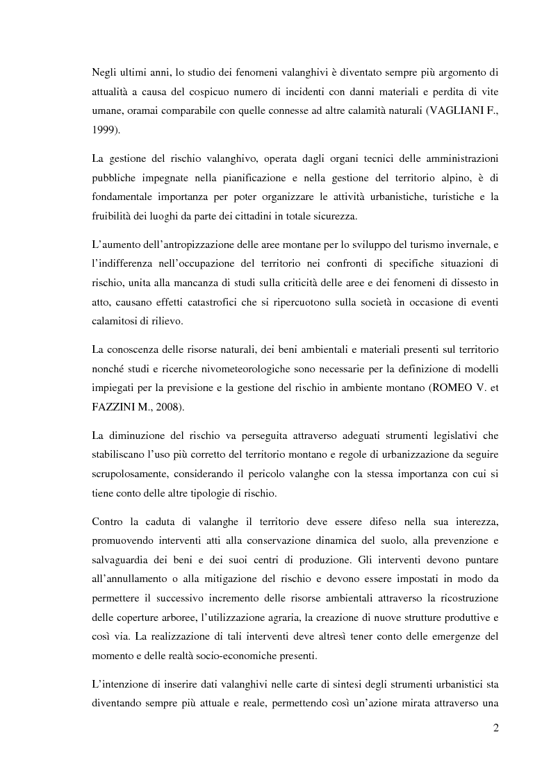 Anteprima della tesi: Caratterizzazione climatica e analisi del fenomeno valanghivo in Alta Valle Po attraverso la realizzazione della Carta di Localizzazione Probabile delle Valanghe, Pagina 3