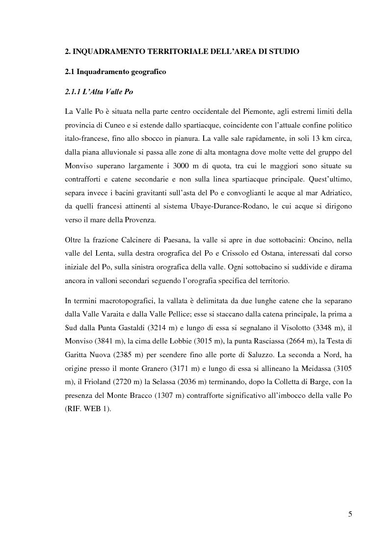 Anteprima della tesi: Caratterizzazione climatica e analisi del fenomeno valanghivo in Alta Valle Po attraverso la realizzazione della Carta di Localizzazione Probabile delle Valanghe, Pagina 6