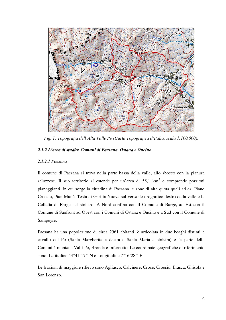 Anteprima della tesi: Caratterizzazione climatica e analisi del fenomeno valanghivo in Alta Valle Po attraverso la realizzazione della Carta di Localizzazione Probabile delle Valanghe, Pagina 7