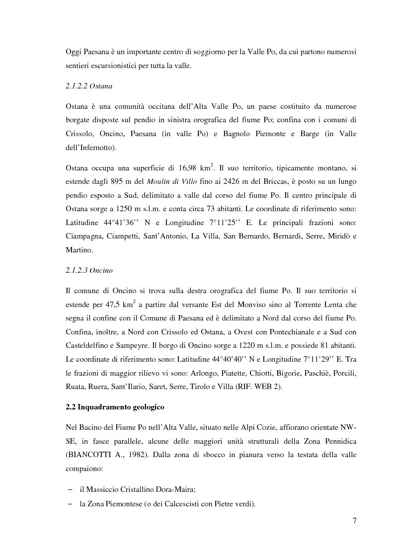 Anteprima della tesi: Caratterizzazione climatica e analisi del fenomeno valanghivo in Alta Valle Po attraverso la realizzazione della Carta di Localizzazione Probabile delle Valanghe, Pagina 8