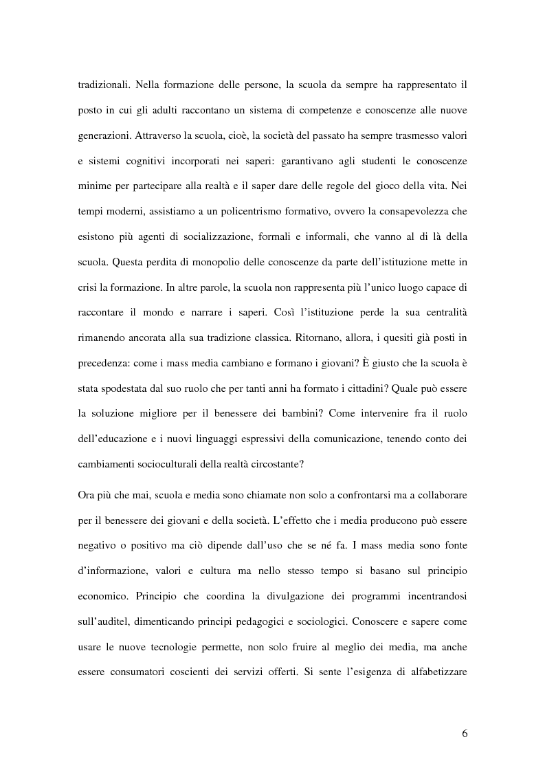 Anteprima della tesi: I passi della Media Education nella scuola primaria, Pagina 4