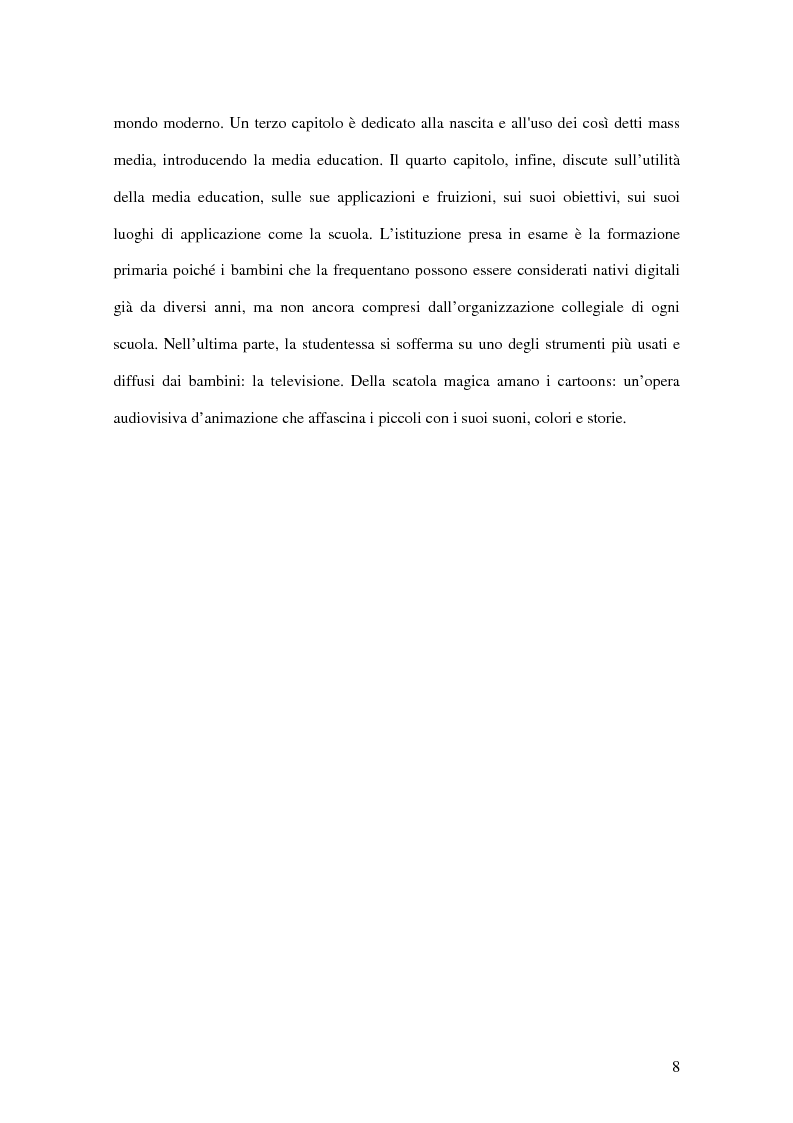 Anteprima della tesi: I passi della Media Education nella scuola primaria, Pagina 6
