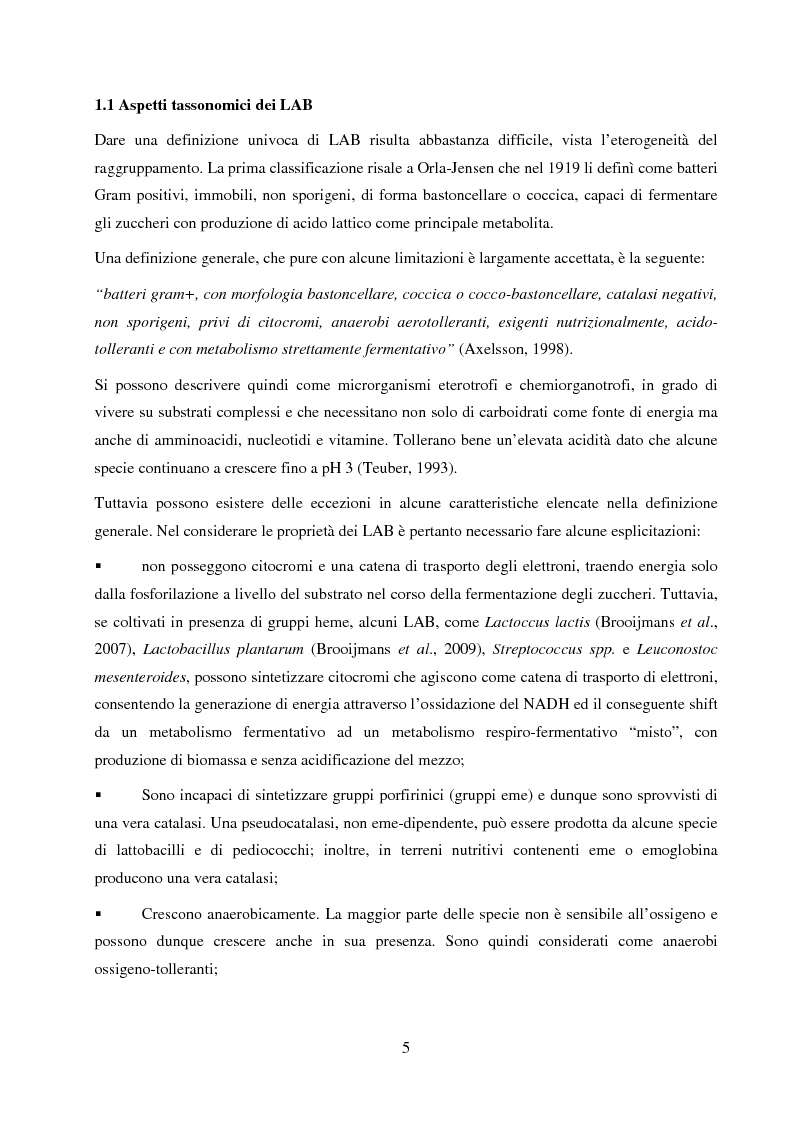 Anteprima della tesi: Valutazione del potenziale probiotico di ceppi di Lactobacillus isolati da Parmigiano-reggiano mediante screening sottrattivo, Pagina 6