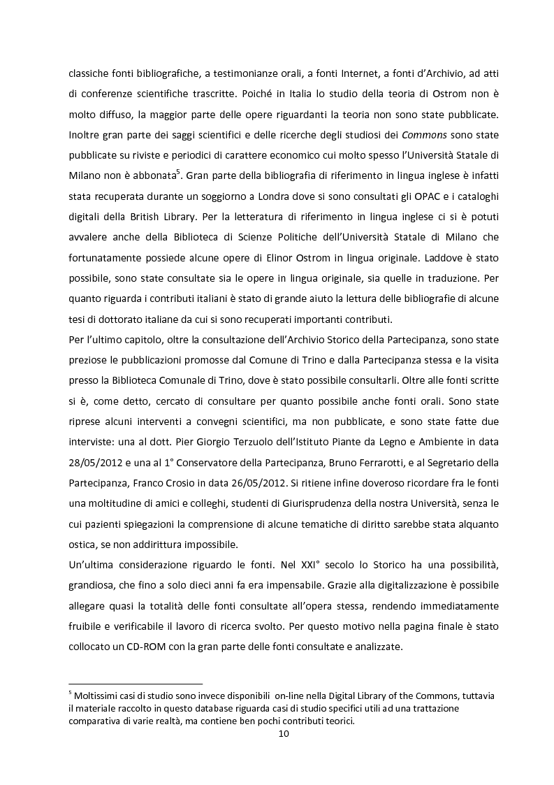 Anteprima della tesi: Oltre la Tragedia dei Beni Comuni: La gestione delle Common-Pool Resources e il Bosco delle Sorti della Partecipanza di Trino, Pagina 7