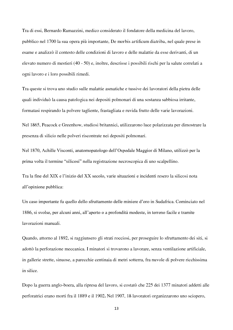 Anteprima della tesi: Esposizione a silice cristallina in ambiente lavorativo. Influenza dei sistemi di campionamento e analisi sulla valutazione dell'esposizione professionale e del rispetto dei l imiti massimi consentiti., Pagina 8
