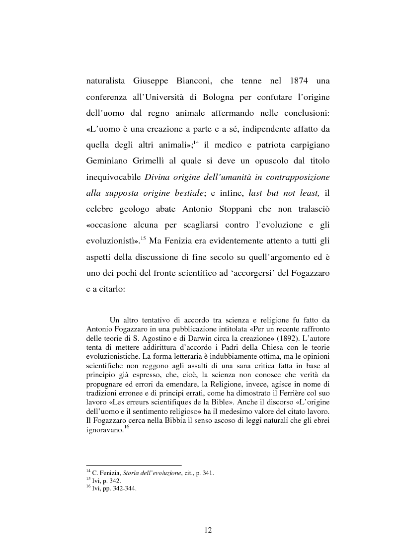 Anteprima della tesi: Ogni plebe m'insulta e rossa e nera - Fogazzaro, la sua arte, la scienza, la Chiesa, Pagina 13