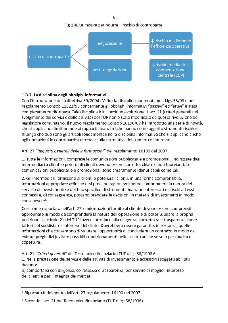 Anteprima della tesi: Derivati OTC: i nuovi scenari normativi, Pagina 7