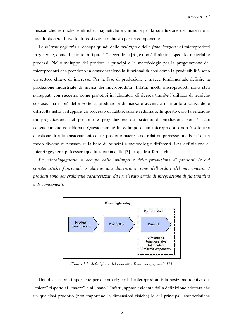 Anteprima della tesi: Metodologie di caratterizzazione e qualificazione dimensionale e superficiale di microcomponenti., Pagina 7
