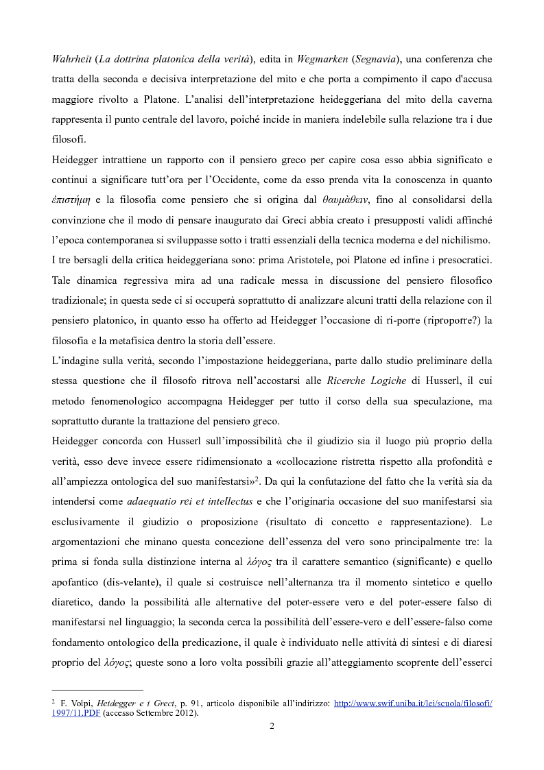 Anteprima della tesi: Il non-detto di Heidegger , Pagina 3