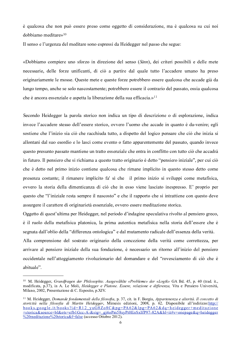 Anteprima della tesi: Il non-detto di Heidegger , Pagina 7