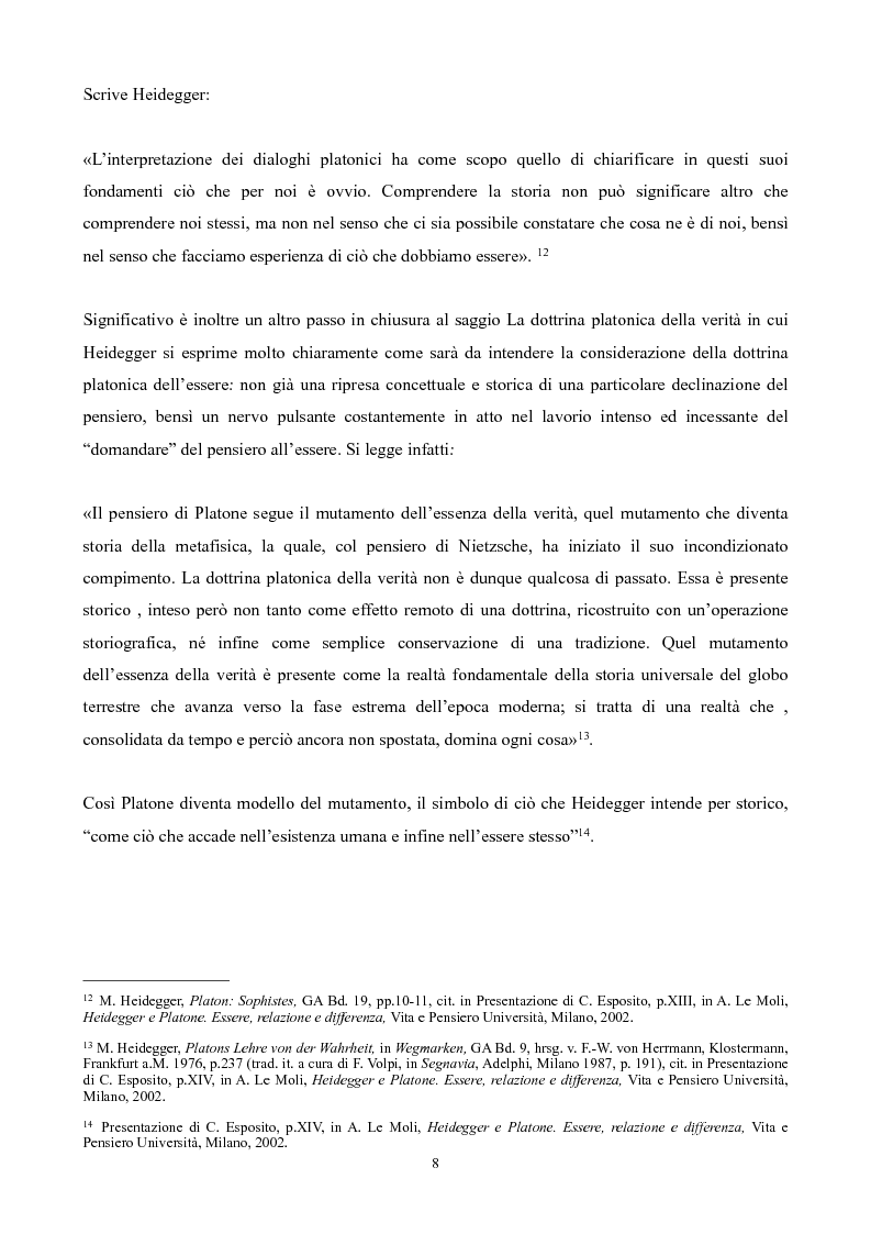Anteprima della tesi: Il non-detto di Heidegger , Pagina 9