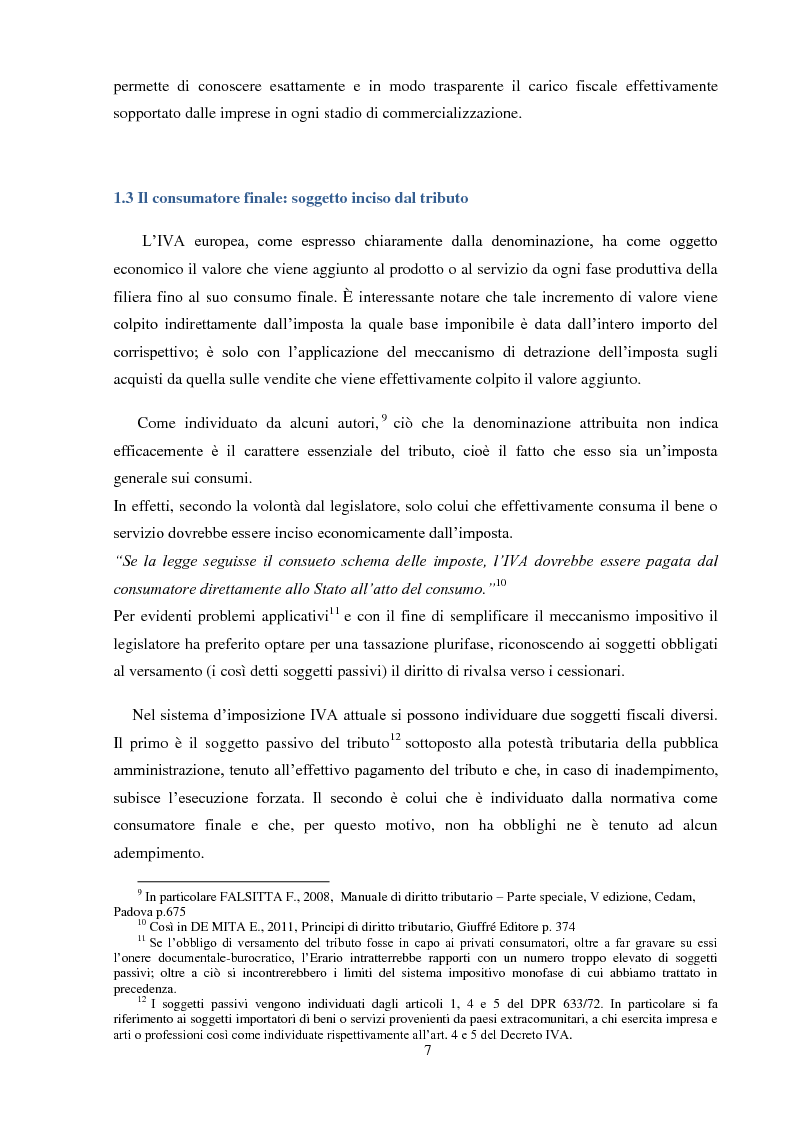 Anteprima della tesi: La Fatturazione per operazioni inesistenti nell'IVA, Pagina 8