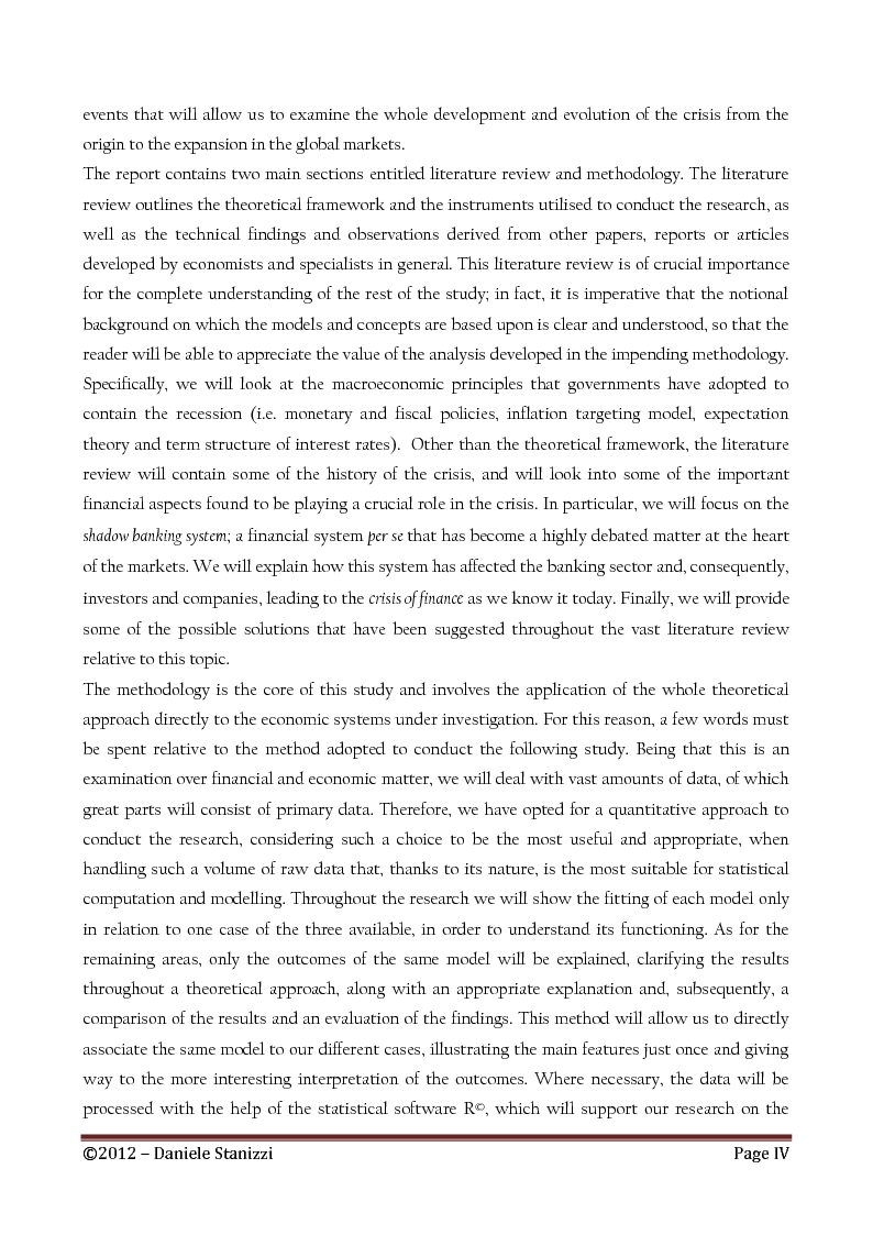 Anteprima della tesi: Policies and Interest Rates During the Crisis: A Dynamic Approach, Pagina 3