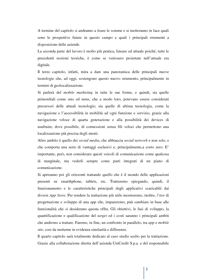 Anteprima della tesi: Le nuove frontiere del marketing: geomarketing e geolocalizzazione al servizio delle aziende. Il caso UniCredit S.p.a., Pagina 4