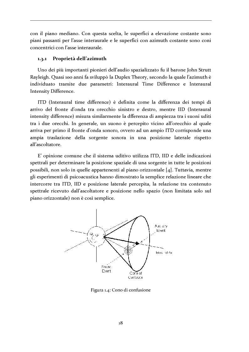 Anteprima della tesi: Gestione di database eterogenei di HRTF per il rendering in tempo reale di audio 3D, Pagina 7