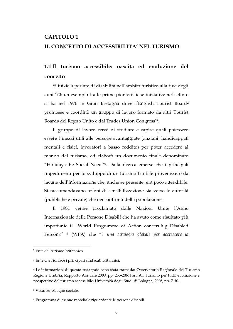 Anteprima della tesi: Analisi dell'evoluzione del concetto di accessibilità nel turismo. L'esperienza nel Veneto e il caso VEASYT s.r.l, Pagina 4