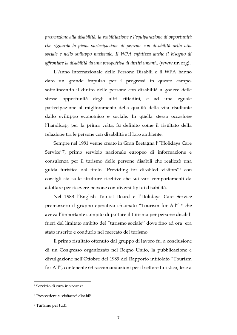 Anteprima della tesi: Analisi dell'evoluzione del concetto di accessibilità nel turismo. L'esperienza nel Veneto e il caso VEASYT s.r.l, Pagina 5