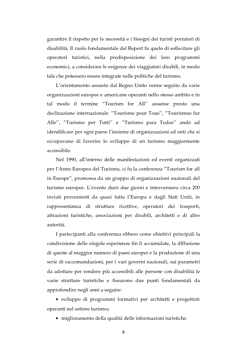 Anteprima della tesi: Analisi dell'evoluzione del concetto di accessibilità nel turismo. L'esperienza nel Veneto e il caso VEASYT s.r.l, Pagina 6