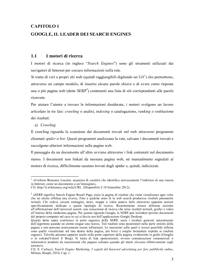Anteprima della tesi: Google Adwords, un metodo efficace di fare pubblicità, Pagina 3