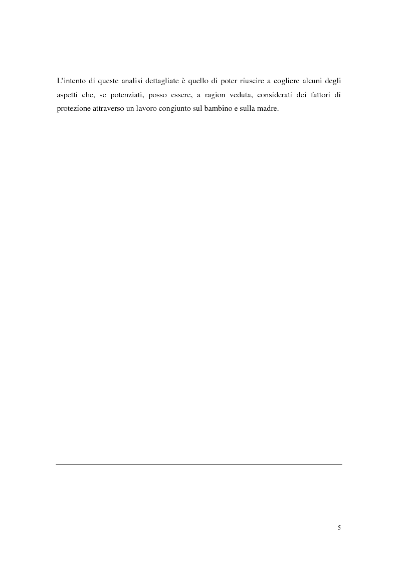 Anteprima della tesi: Figli di madri tossicodipendenti: un percorso già segnato? Fattori di rischio e di protezione dei bambini in età scolare, Pagina 3