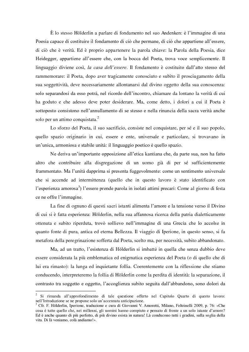 Anteprima della tesi: Il Sacrificio di Diotima: un'Anima Bella nell'Iperione di Friedrich Hoelderlin, Pagina 3