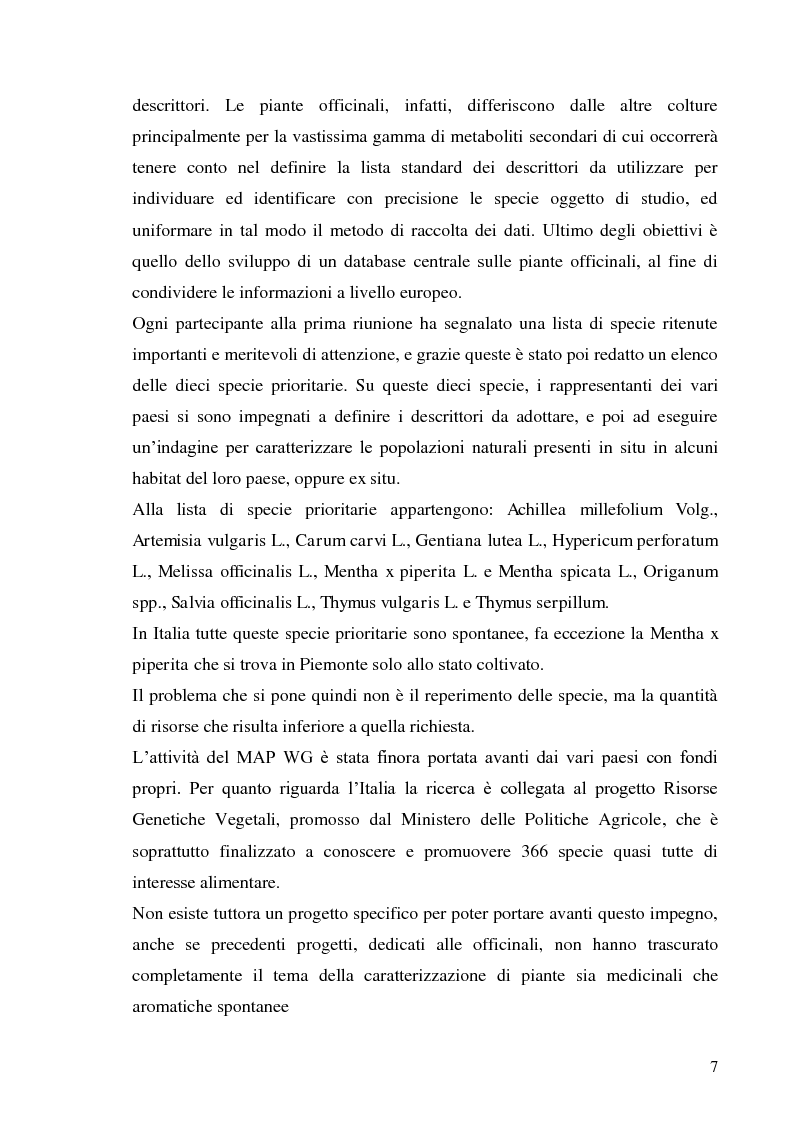 Anteprima della tesi: Indagine conoscitiva sulla flora spontanea a destinazione erboristica nel Parco Nazionale dell’Alta Murgia, Pagina 8